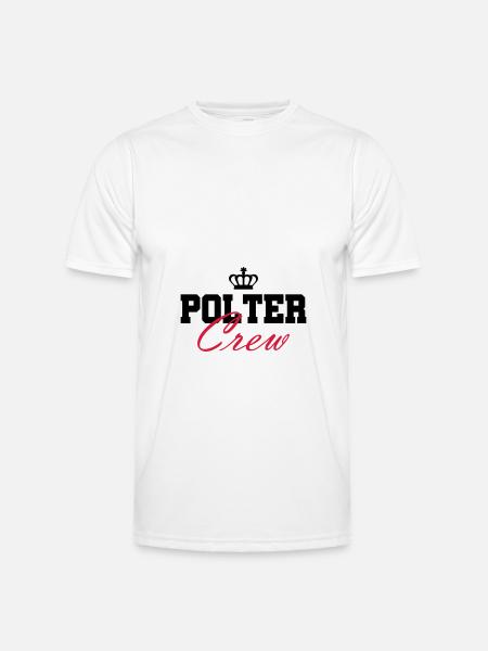 Polter Crew Engagement Wedding - Men's Functional T-Shirt - white