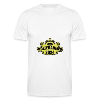Polterabend 2024 - Männer Funktions-T-Shirt - Weiß - Vorne - AI Model Male 178 dark (178cm)