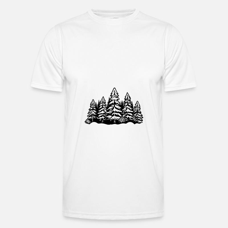 Forest Trees - Men's Functional T-Shirt - white