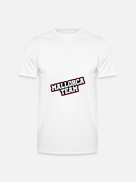 Mallorca Team - Männer Funktions-T-Shirt - Weiß