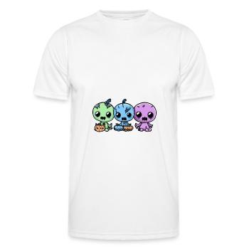 Zombies Halloween Dessin animé - T-shirt sport Homme - blanc - Devant - AI Model Male 178 dark (178cm)