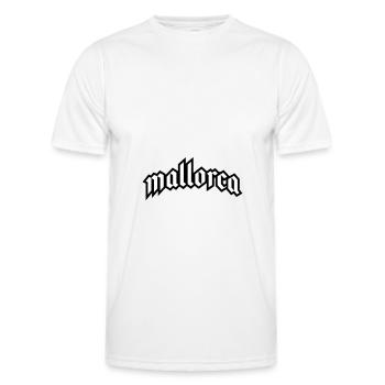 Mallorca Font - Men's Functional T-Shirt - white - Front - AI Model Male 178 dark (178cm)