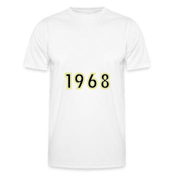 1968 Jahr Geburtstag - Männer Funktions-T-Shirt - Weiß - Vorne - AI Model Male 178 dark (178cm)
