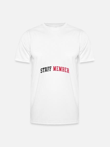 Staff Member - Men's Functional T-Shirt - white