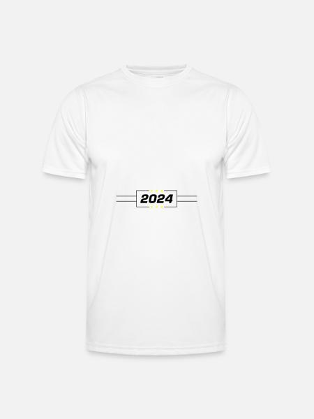 2024 year - Men's Functional T-Shirt - white