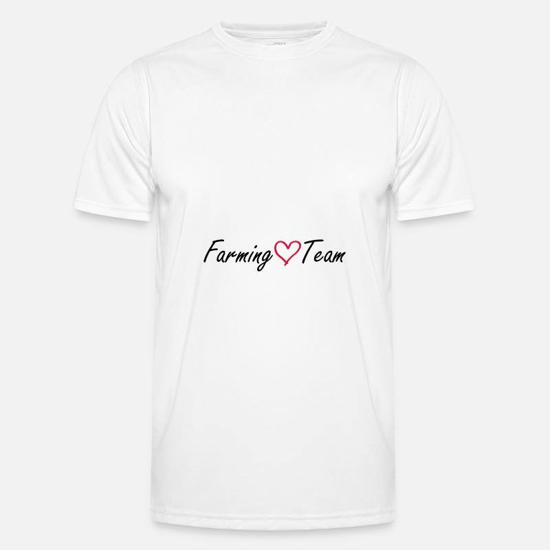 Farming Team Heart - Men's Functional T-Shirt - white