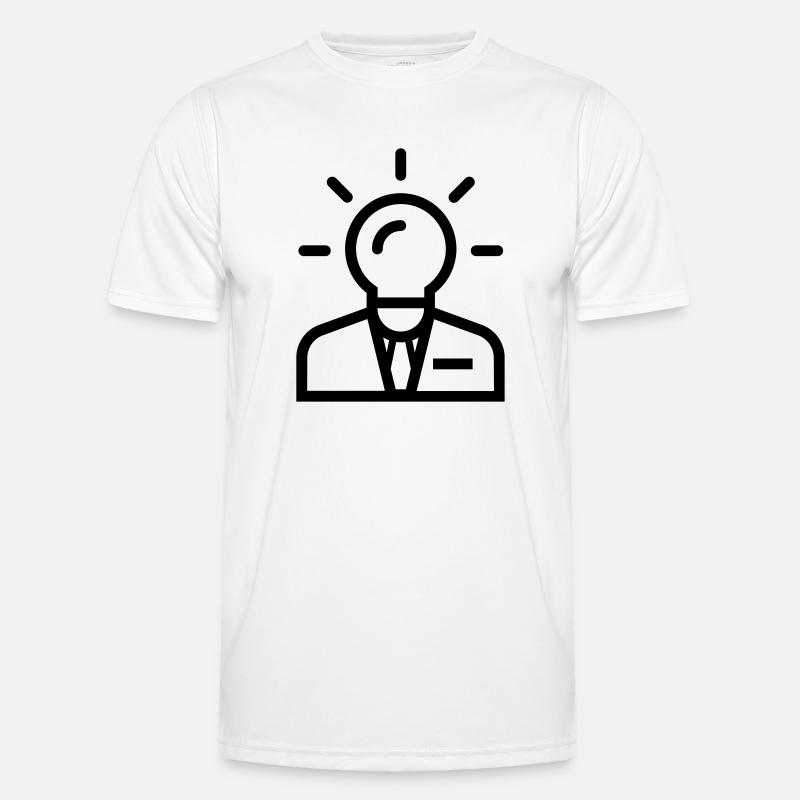 Geschäftsidee - Männer Funktions-T-Shirt - Weiß