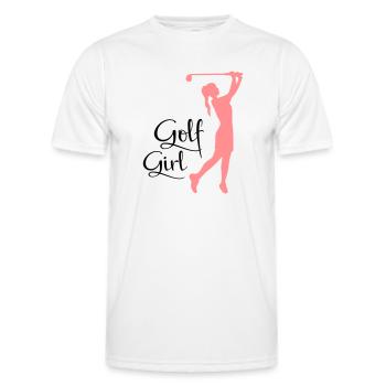 golf frauen - Männer Funktions-T-Shirt - Weiß - Vorne - AI Model Male 178 dark (178cm)