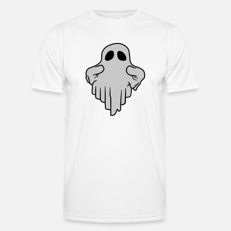 Lustiger schwebender Geist Comic Männer Funktions-T-Shirt
