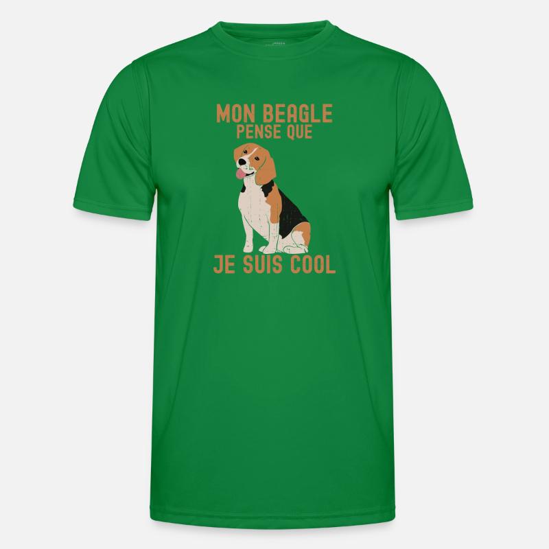 MON BEAGLE PENSE QUE JE SUIS COOL 2 T-shirt sport Homme