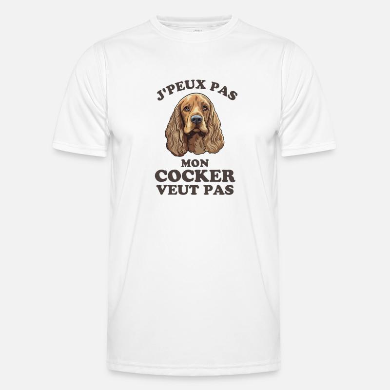 Mon cocker veut pas T-shirt sport Homme