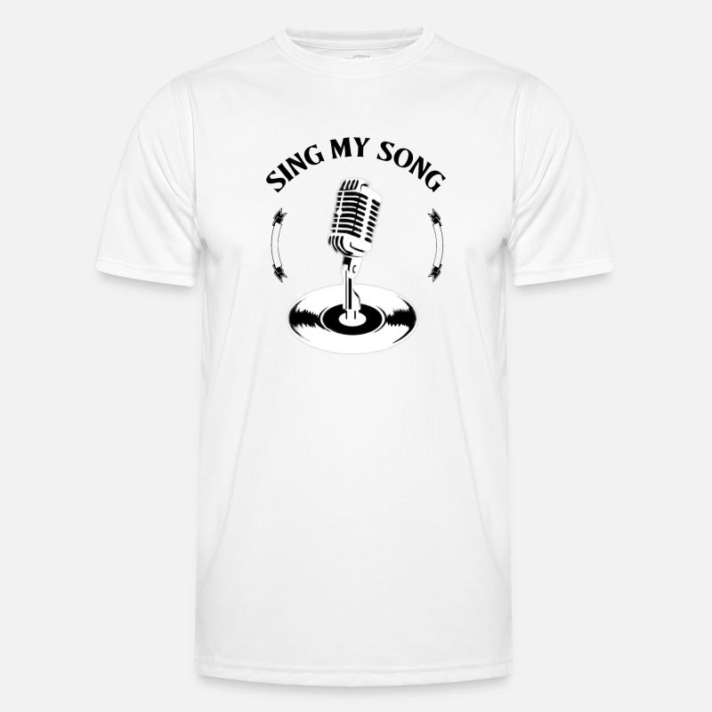 singen Sing mein Lied Sänger Musiker Geschenkidee Männer Funktions-T-Shirt