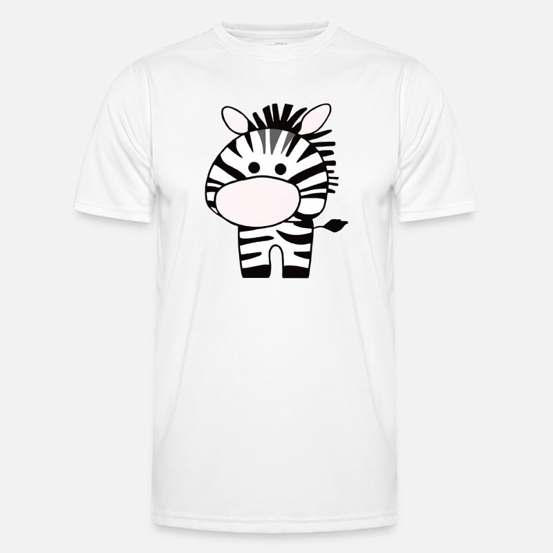 Cute zebra on 2 legs Men's Functional T-Shirt