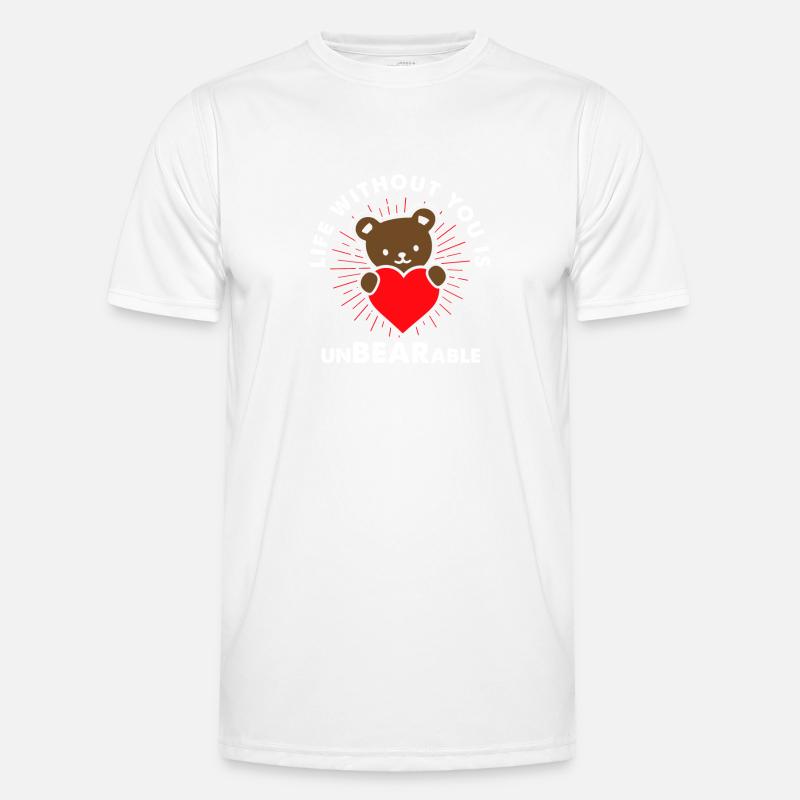 Love / Relationship / Gift - Men's Functional T-Shirt - white