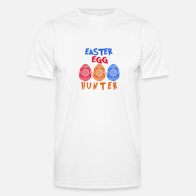 Easter egg hunter - Men's Functional T-Shirt - white