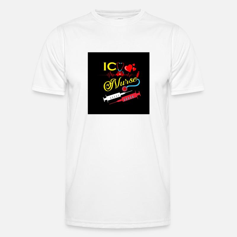 Nurse Injection Design - Men's Functional T-Shirt - white