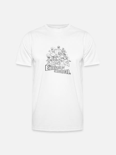 Murmelgolf - Einfach mal einlochen - Männer Funktions-T-Shirt - Weiß
