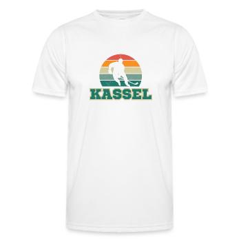 Kassel, ma ville ! - T-shirt sport Homme - blanc - Devant - AI Model Male 178 dark (178cm)