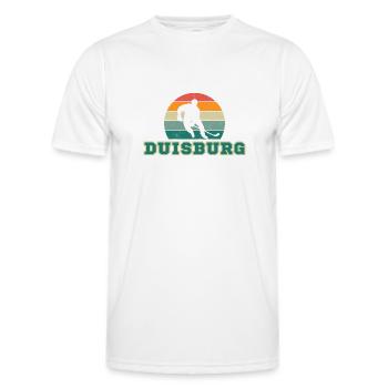 Duisbourg, ma ville ! - T-shirt sport Homme - blanc - Devant - AI Model Male 178 dark (178cm)