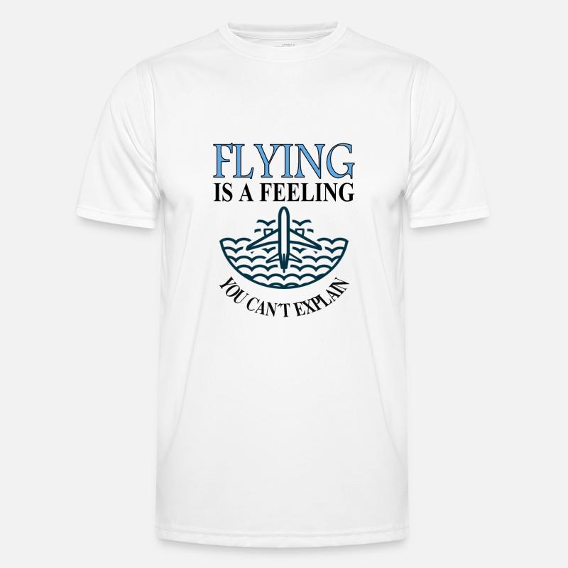 Flying is beautiful pilot pilot gift Men's Functional T-Shirt