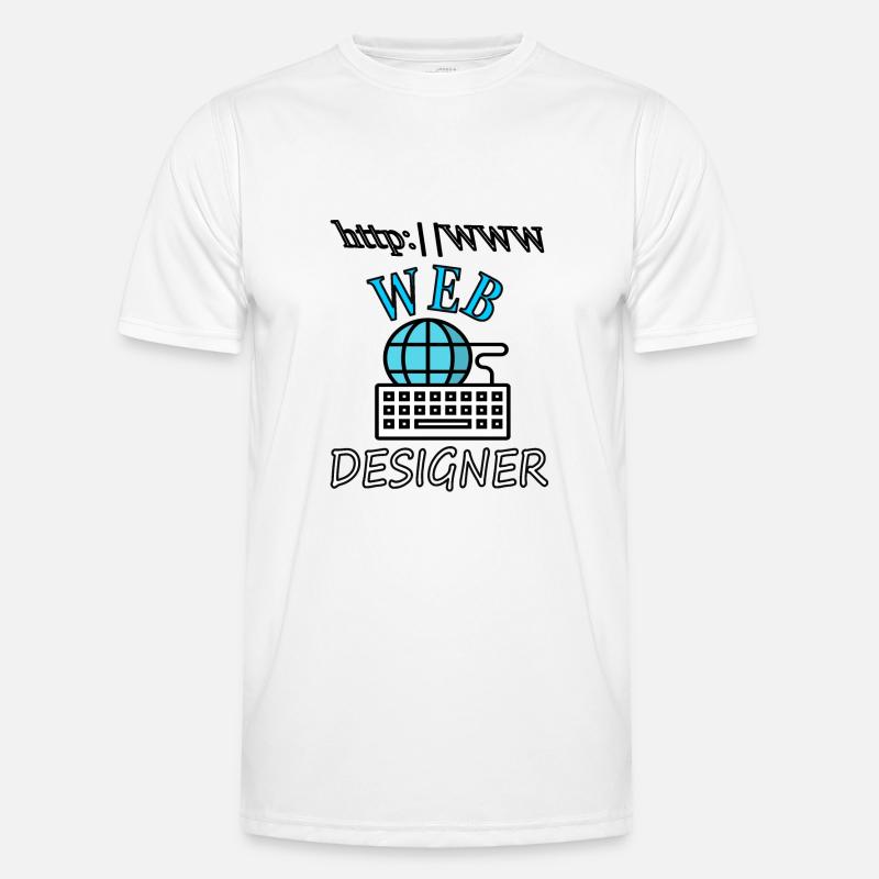 I am Web Designer Website Internet Gift Idea Men's Functional T-Shirt