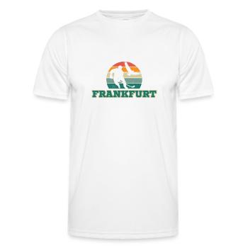 Frankfurt, my city! - Men's Functional T-Shirt - white - Front - AI Model Male 178 dark (178cm)