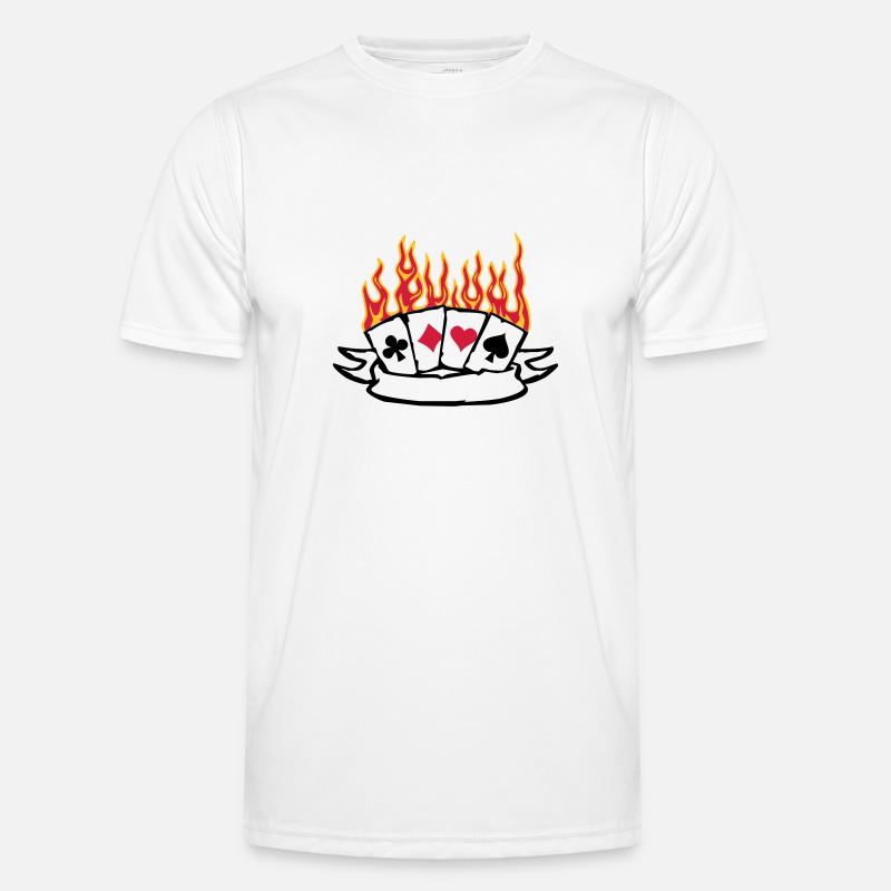 Cards Banner Männer Funktions-T-Shirt
