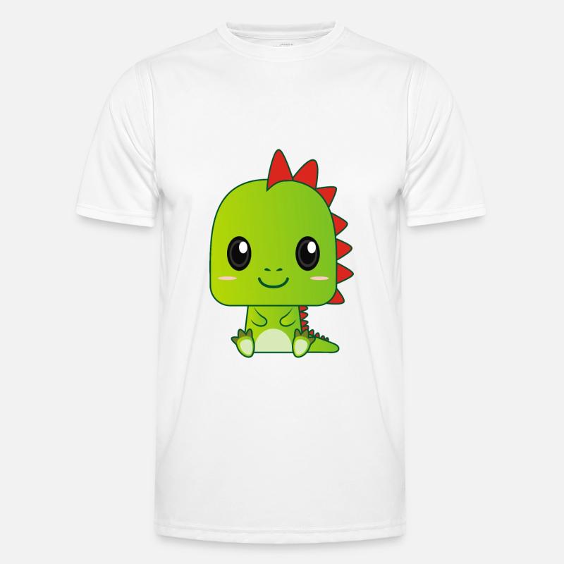 Dragon vert bébé mignon T-shirt sport Homme