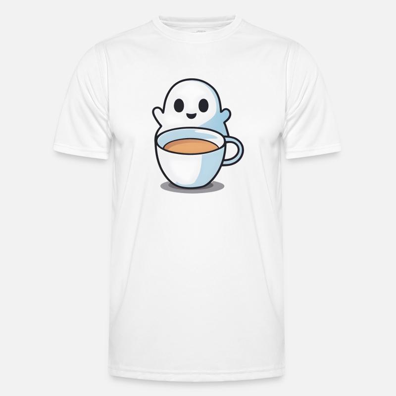 Kaffee Geist Männer Funktions-T-Shirt