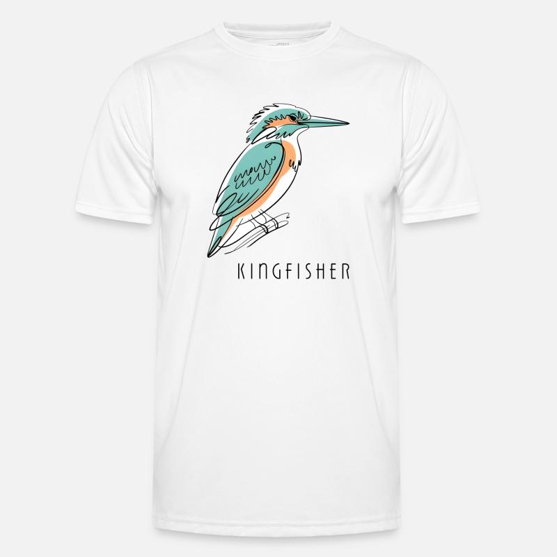 Kingfisher Eisvogel Männer Funktions-T-Shirt