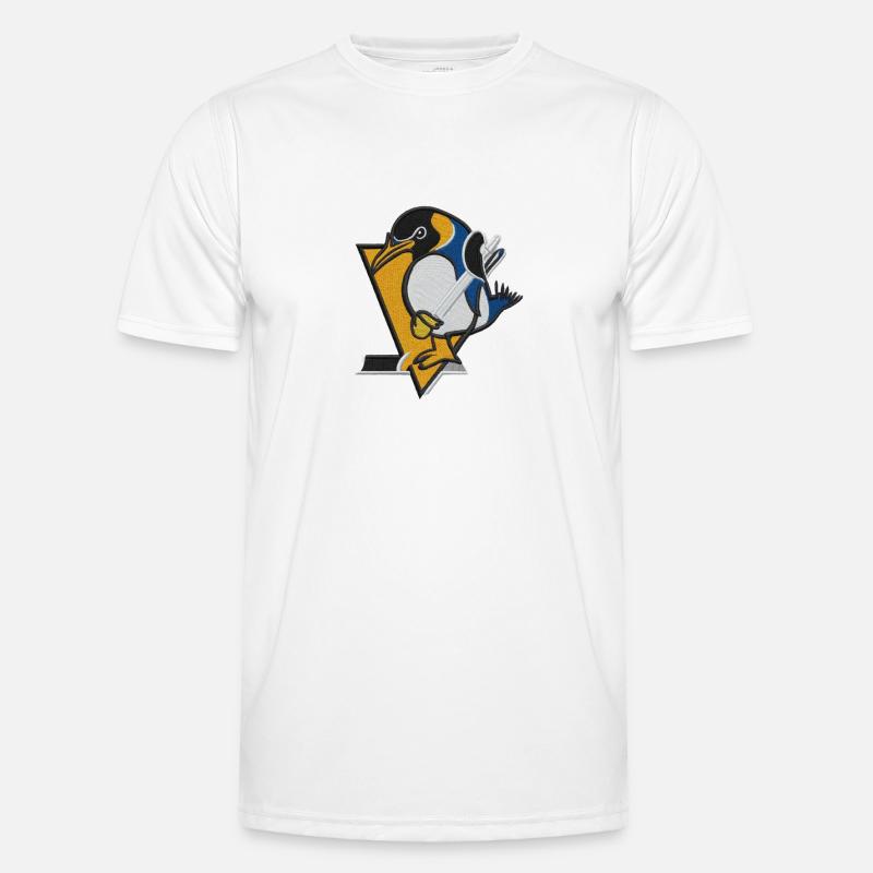 Penguin embroidered with thread Men's Functional T-Shirt