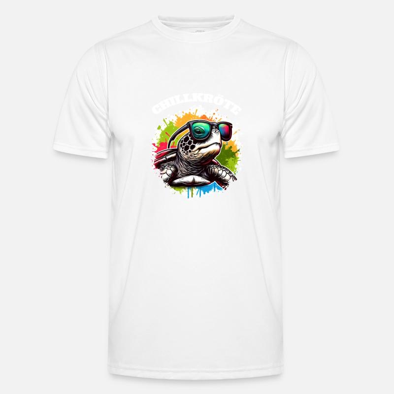 Chill Toad Turtle - Men's Functional T-Shirt - white
