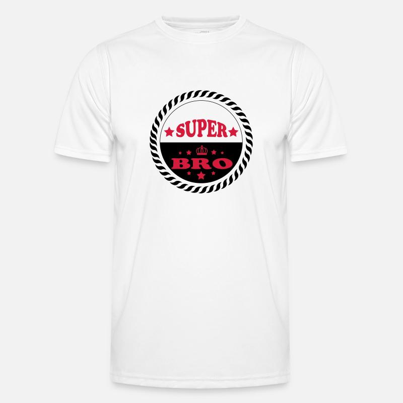 Super bro 111 - Männer Funktions-T-Shirt - Weiß