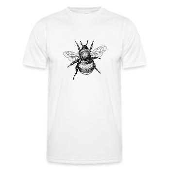 Bee - Men's Functional T-Shirt - white - Front - AI Model Male 178 dark (178cm)