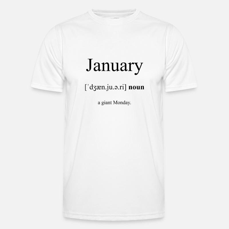Janvier (Janvier) Dictionnaire de définitions T-shirt sport Homme