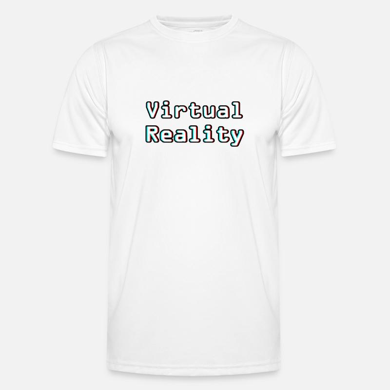 Virtual Reality Unleashed - Digitale Kunst - Männer Funktions-T-Shirt - Weiß