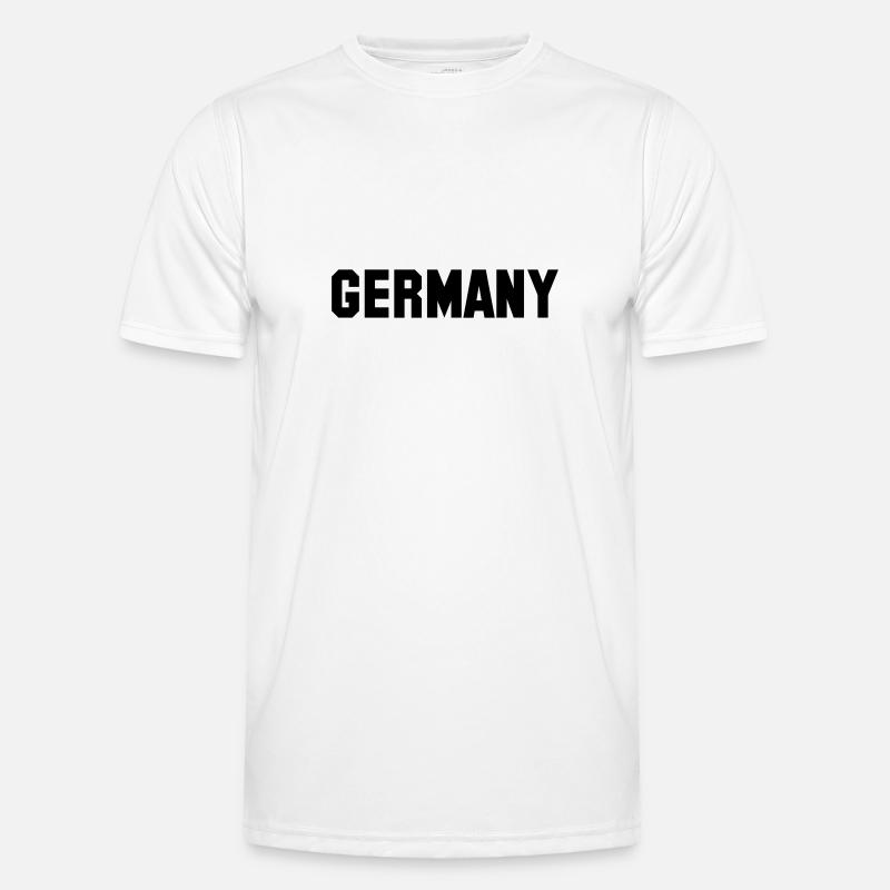 germany - Männer Funktions-T-Shirt - Weiß