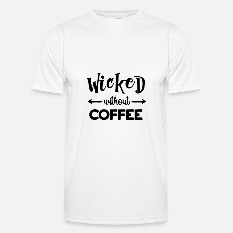 Wicked ohne Kaffee Männer Funktions-T-Shirt