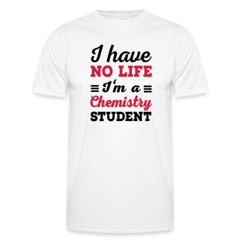 chemistry - Men's Functional T-Shirt - white - Front - AI Model Male 178 dark (178cm)