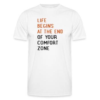Motivation - Männer Funktions-T-Shirt - Weiß - Vorne - AI Model Male 178 dark (178cm)