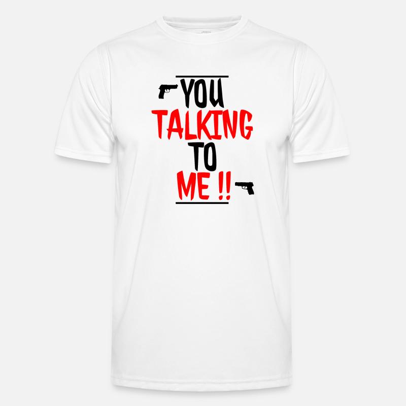 Du sprichst mit mir Männer Funktions-T-Shirt