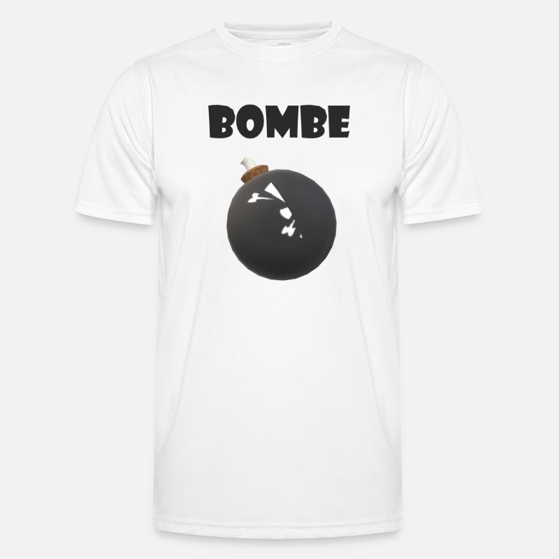 Bombe explosion Männer Funktions-T-Shirt