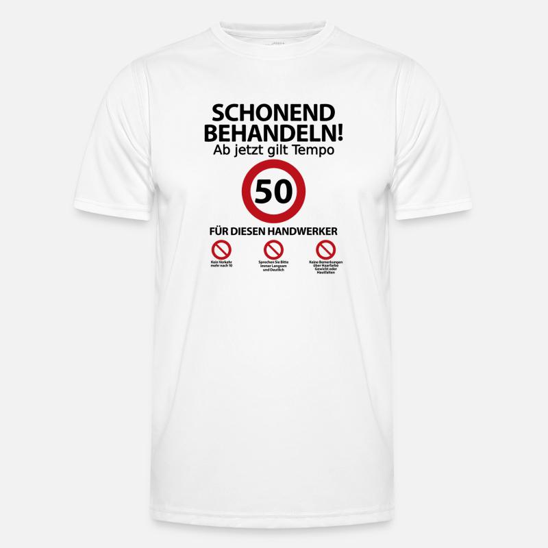 50. Handwerker Geburtstag mit Spruch Männer Funktions-T-Shirt