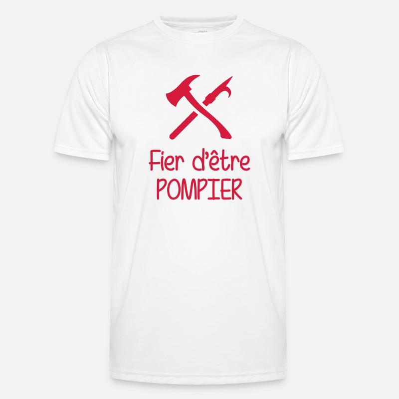 Pompier / Feu / Sécurité / Pompière / Urgences T-shirt sport Homme
