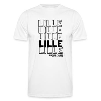 Lille - Männer Funktions-T-Shirt - Weiß - Vorne - AI Model Male 178 dark (178cm)