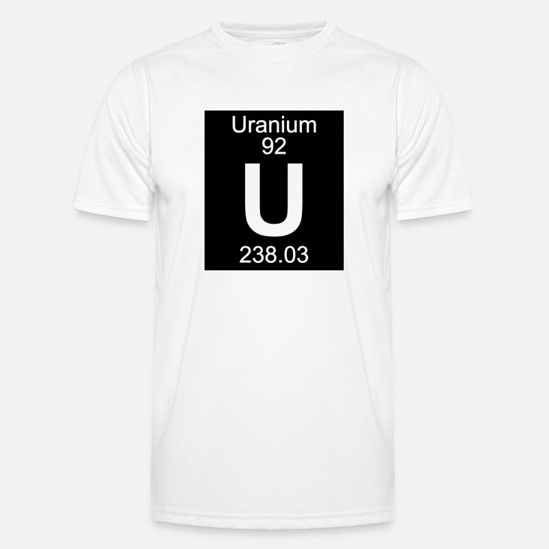 Element 92 - u (uranium) - Inverse (Full) T-shirt sport Homme