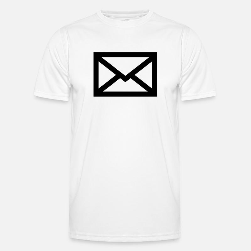 Mail envelope - Men's Functional T-Shirt - white