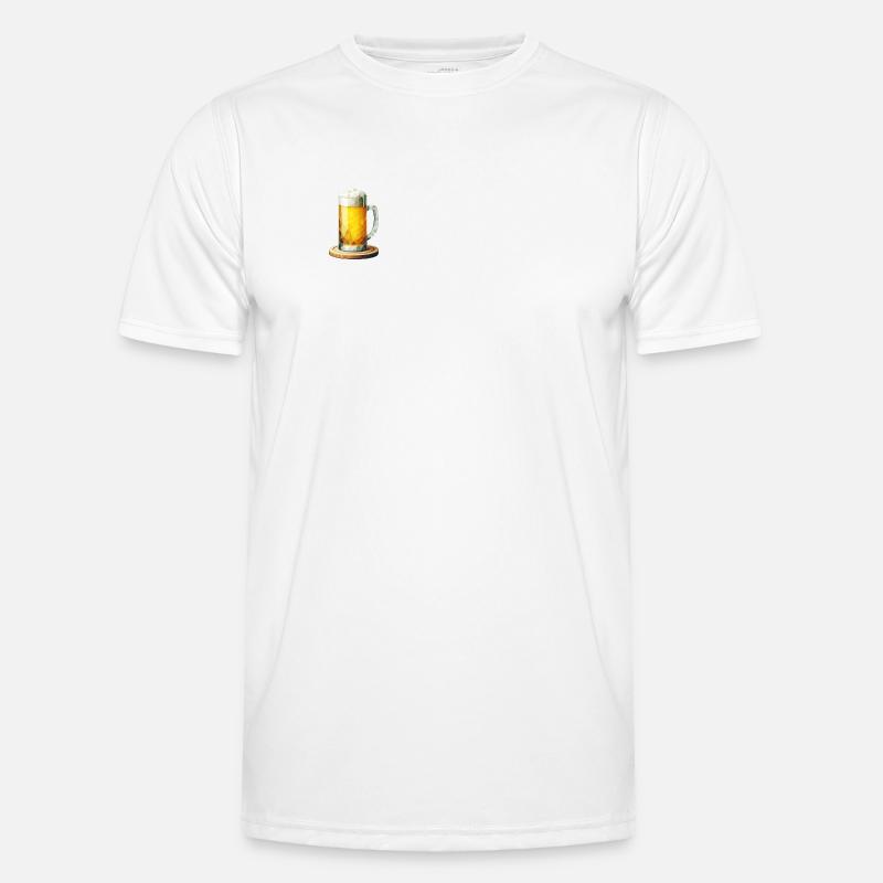 Beer Mug Polygon Men's Functional T-Shirt