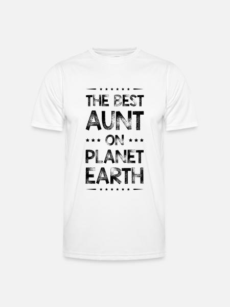 Best Aunt Saying - Men's Functional T-Shirt - white