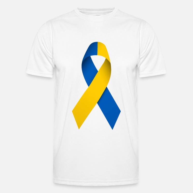 Boucle de solidarité ukrainienne T-shirt sport Homme